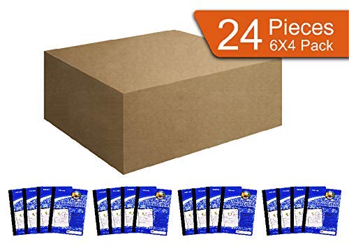 Mintra Primary Composition Notebook, 24 units 6-4 Pack, Blue Cover, 80 Sheets, 7.5in x 9.75in, 1/2 Sheet, Ruled with Drawing Area, Flexible Hardcover Journal, Grades K-2, School & Home Use - color: Primary Ruled, size: 24 units (6-4pks)