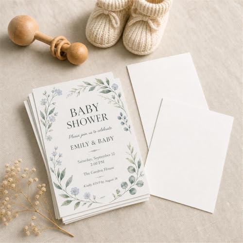 Guakicae 60 Sheets White Cardstock 4 x 6 Craft Paper, 300gsm/110lb Heavyweight Flat Paper Card Stock for Cards Making, Wedding Invitations, Greeting Cards, Birthday, Art Drawing - color: White, size: 4x6-60pcs