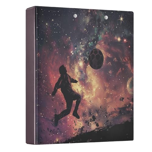 Football 3-Ring Binder,1.5 Inch D-Ring Organizer Folder Clipboard Binder for Work Office School - color: Coloe9