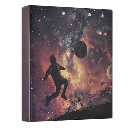 Football 3-Ring Binder,1.5 Inch D-Ring Organizer Folder Clipboard Binder for Work Office School - color: Coloe9