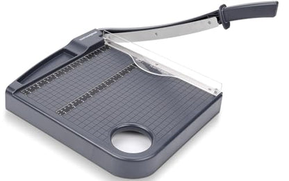12" Paper Cutter, Precision Cut with Safety Protection and Blade Lock, 12 Sheets Capacity, Great for Cardstock, Cardboard, Photo, Vinyl, Crafts, Scrapbook (Grey) - color: Grey