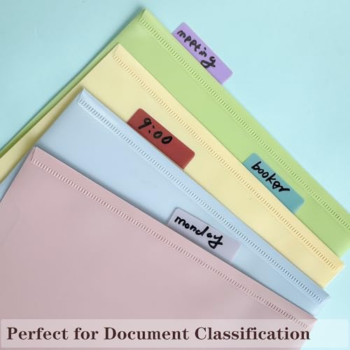 ELII 300 PCS Sticky Index Tabs 2 Inch Book Tabs Page Markers Lavender | Writable and Repositionable,File Tabs Self Adhesive, Labels for Pages Notebooks,Smooth writing,Transparent,Safety Material - color: Lavender
