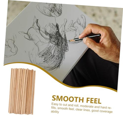 50Pcs Wooden Sketching Pencils for Students Drawing Tools Comfortable Grip Easy to Sharpen for School Use and Art Practice