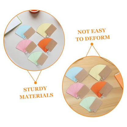 OSALADI 5Pcs Loose Leaf Flash Cards with Binder Rings Blank Note Cards for Studying Creative Writing Travel Diaries Compact Practical Design