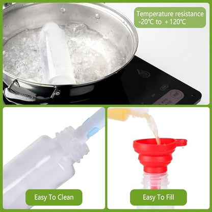 zmybcpack 12 Pack 10oz/300ml Plastic Juice Bottle With Caps Dishwasher Safe | Plastic Smoothie Bottles, Reusable Fridge Drinking Bottle with Lid for Juice, Milk and Other Beverages - size: 10oz 12pack