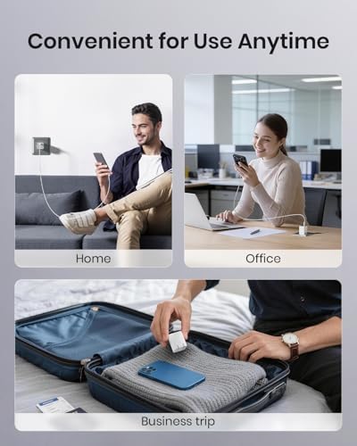 wegear 30W Compact Wall Charger, USB C Charger Block with GaN III Tech, PD3.0 PPS QC4.0 Fast Charging Foldable Power Adapter for iPhone 17 16 15, Galaxy, Pixel, iPad, AirPods(White with Cable, 2 Pack) - color: White, size: 2 Pack+Cables