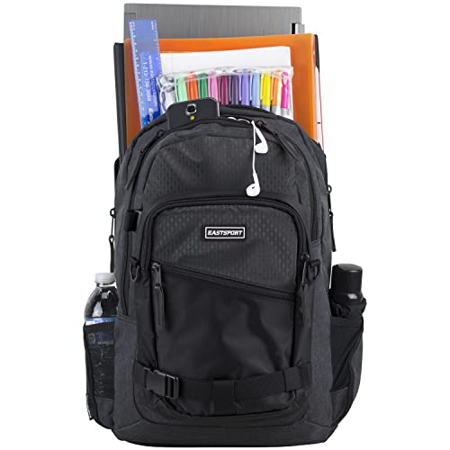 Eastsport (2 for 1) Universal Commuter Backpack w/Matching Shoulder Bag - Black