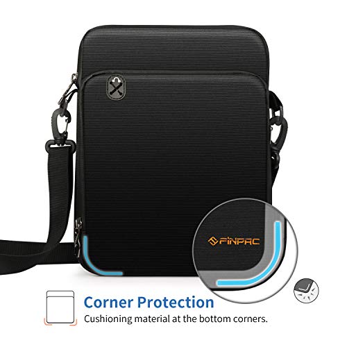 FINTIE 11 Inch Tablet Sleeve Case, Briefcase Shoulder Bag for 11" iPad (A16) 2025, Air M4 M3 M2 2026/2025/2024, 10.9" iPad 10th Gen, 10.9" Air 5/4, Galaxy Tab, Black - color: Black