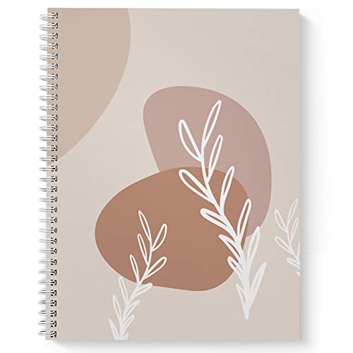 Gotcha Covered Notebooks Abstract Botanical Spiral Notebook / 8.5" x 11" Journal / 120 College Ruled Pages/Durable Gloss Laminated Softcover/White Wire-o Spiral Binding/Made in the USA