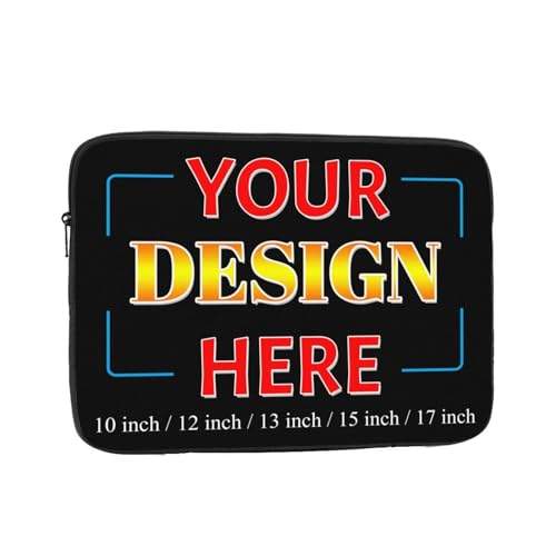 Personalized Laptop Sleeve Shockproof Protective Laptop Case Briefcase | Custom Computer Cases for Laptop/Notebook/Tablet Carrying Computer Bag - size: 13 inch