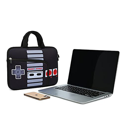 11.6" 12.2 inches Laptop Sleeve Chromebook Case Ultrabook Case Notebook Sleeve PC Messenger Bag Tablet Case Neoprene Handle Sleeve for Adult Men Women, Two Pockets (Games) - color: Games