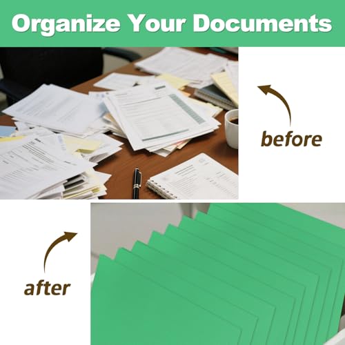 Folders with Pockets, LAYZZ 30 Pack Paper Pocket Folders, 2 Pocket File folders Fits Letter Size Paper, for School Office and Home (Green) - color: Green