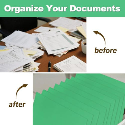 Folders with Pockets, LAYZZ 30 Pack Paper Pocket Folders, 2 Pocket File folders Fits Letter Size Paper, for School Office and Home (Green) - color: Green