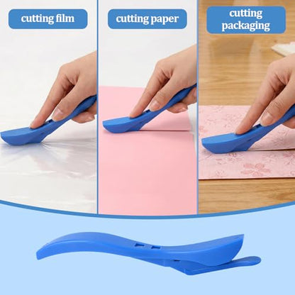 Wrapping Paper Cutter,2 Pack Sliding Wrapping Paper Roll Cutter Tool,Backpaper Slitter Paper Cutter,Sliding Gift Wrap Cutter - style: 2 PCS