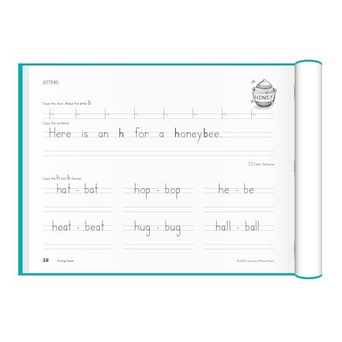 Learning Without Tears, Printing Power, Student Workbook, Age 7+, 2nd Grade+, Handwriting Practice, Writing Book, School & Home, Language Arts, Tutoring - style: Student Workbook