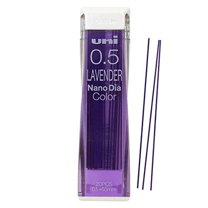 Uni Color Mechanical Pencil 0.5mm Lead, Nanodia, Lavender, 0.5mm Lead