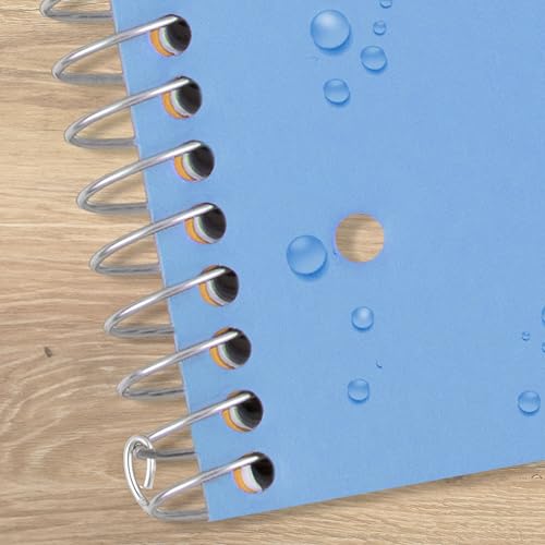 Five Star Spiral Notebook + Study App, 3 Subject, Wide Ruled Paper, 8" x 10-1/2", 150 Sheets, Fights Ink Bleed, Water Resistant Cover, Tidewater Blue (73184) - color: Tidewater Blue, size: 8" x 10-1/2" (Pack of 1)
