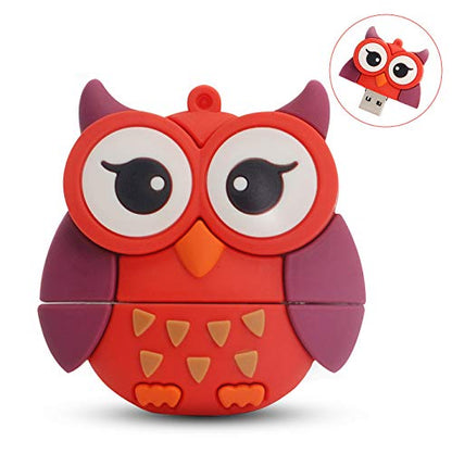 Cute Animal Shape USB Flash Drive Memory Stick Thumb Drive (16GB, Owl) - color: Owl, size: 16GB
