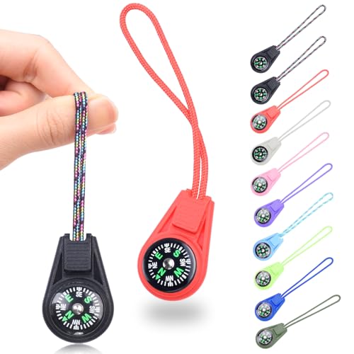 10/25/50/100 Pack Compass for Kids Mini Compasses Bulk Kids Toy Compass for Party Favor/Hiking/Scout Classroom Learning Directions - color: 10PCS Multicolor