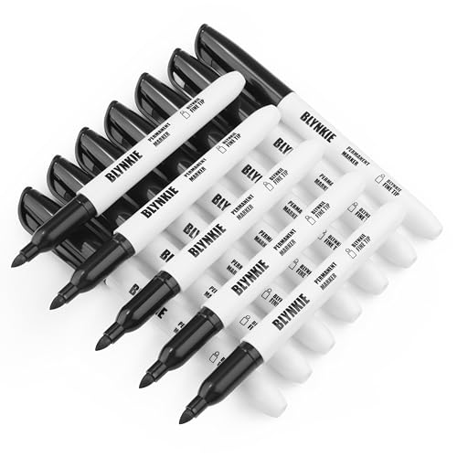 Permanent Markers Bulk Fine Tip 82 Pack, Waterproof Markers, Premium Smear Proof Pens, Quick Drying, Office Supplies for Office, Home