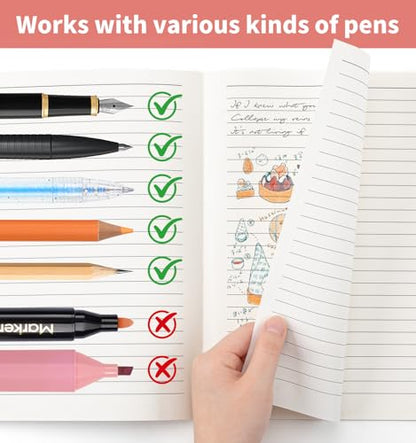 ALKALO 15 Pack Lined Notebook Journals Bulk, A5 College Ruled Composition Notebook, 8.3”x 5.5”,Kraft Cover with Rainbow Spines, 15 Colors 60 Pages for School Office Travel - color: Rainbow, style: Lined-15pack