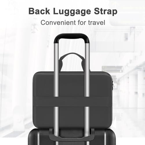 MOSISO 15.6-16 inch Laptop Hard Case, 15 inch Shockproof Waterproof Laptop Case Hard Shell Compatible with MacBook HP Dell, Carrying Sleeve Computer Bag with Sturdy Handle&Front Pocket&Belt,Slate Gray - color: Slate Gray, size: 16 inch