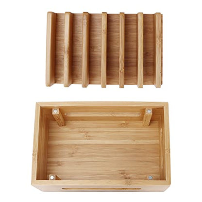 ZJchao Wood Charging Hub for Compact Desk with Cable Routing and Slip Base