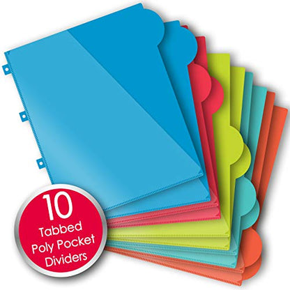 IQ+ iScholar iQ+ Poly Cover 10 Subject Notebook, College Ruled, 11 x 8.5 Inch, 250 Sheets, Blue (58900-BL) - color: Blue, size: 10 Subject, style: College Ruled