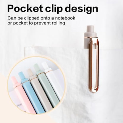 NUSIGN Gel Pens, 10 Pcs 0.5mm Retractable Black Ink Fine Point Rolling Ball Gel Pen, Smooth Writing No Bleed for Journaling Note Taking, Home School Office Supplies - color: Morandi-10pcs