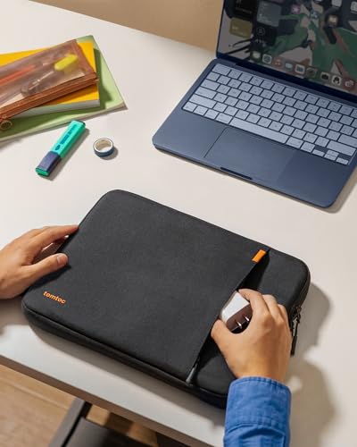 tomtoc 360 Protective Laptop Sleeve for 13-inch New Surface Pro 11th, Copilot+PC 2024, Surface Pro 10/9/8/X with Signature Keyboard/X Keyboard, Shockproof Water-Resistant Notebook Surface Case Bag | Shockproof Water-Resistant Notebook Case Bag for Surface