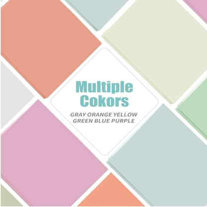 Plastic Folders with Pockets and Prongs (Pastels,12 Pack),Fit Letter Size Paper,Business Card Slot,2-Pocket Folder for School Office or Home,Durable Acid-Free Poly,Back to School Supplies Bulk