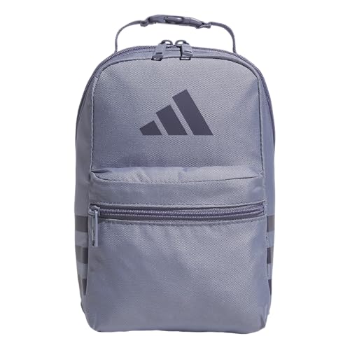 adidas Kids Santiago Lunch Bag – Insulated Cooler Lunchbox for Girls & Boys, 8L, 3D AOP White/Clear Sky Blue/Clear Pink/3, One Size - color: 3D AOP White/Clear Sky Blue/Clear Pink/3