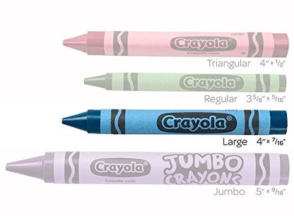 Crayola Ultra Clean Washable Large Crayons, Bulk School Supplies, 12 Packs of 16 Count