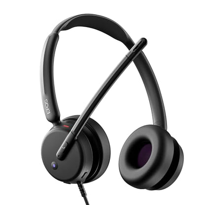 EPOS Impact 460T Binaural On-Ear USB C and USB A Wired Headset with Dual Noise-Canceling Mics, Microsoft Teams Certified, Plug-and-Play, Ideal for Office, Remote Work, Zoom & Business Calls - style: Stereo, Team Certified