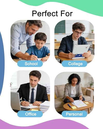 Loose Leaf Paper College Ruled, 8" x 10.5" Binder Filler Paper, 3 Hole Punched Notebook Paper, 3600 Sheets Total 24 Pack 150 Sheets/Pack, Bulk School & Office Supplies, Made in USA - color: College Ruled Filler Paper, size: 24 Pack (3600 Sheets)