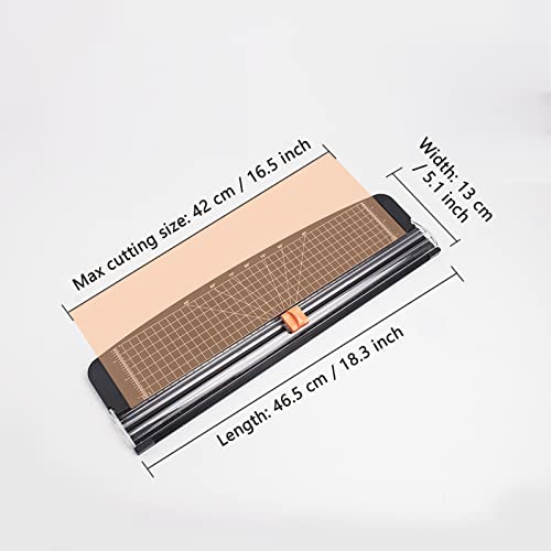 ZEQUAN 18-Inch Paper Trimmer, A3, 10 Sheets, Scrapbooking, Office & School | Straight precision cutting,Lightweight portable design