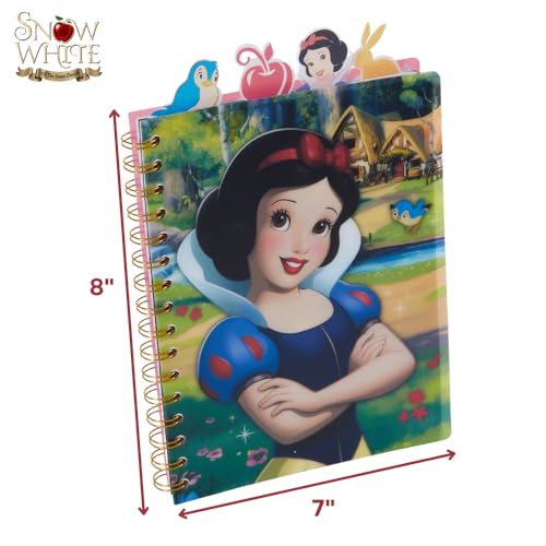 Disney Snow White Tab Journal Notebook, Spiral Bound, 96 Lined Pages, 8 x 7 inches - style: Snow White