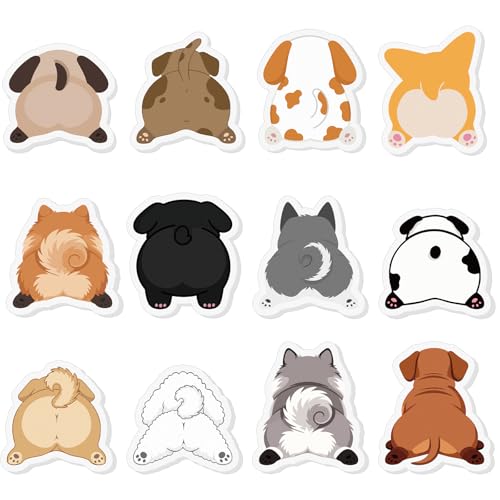Yinder 24 Pads Cute Sticky Notes Fun Kawaii Dog Sticky Notes Pads Bulk Cartoon Memo Self Adhesive Gift for Valentines Veterinary Office School Tab Party Supplies - style: Cute Dog
