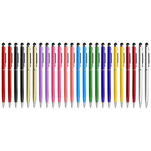 24 Pack Stylus Pens for Touch Screens innhom Stylus Pen for ipad iPhone Tablets Samsung and Black Ink Ballpoint Pens-2 in 1 Stylists Pens - color: 24 pack