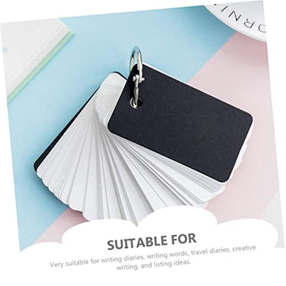 8pcs Portable Blank Flashcards Simple Style Memo Cards English Words Memory Cards Index for Students - size: 7X4CM