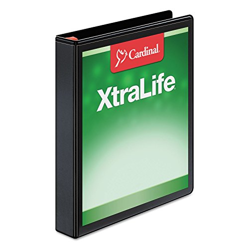 Cardinal 26301 Clearvue Binder, D-Ring, 1-Inch Capacity, 11-Inch x8-1/2-Inch, Black - color: Black, size: 1-Inch