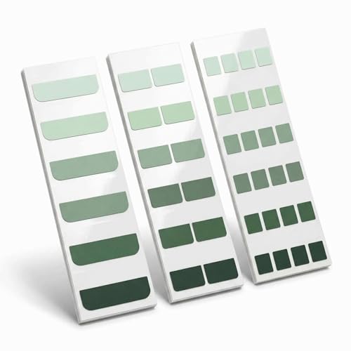 420Pcs Gradient Index Tabs, Translucent Sticky Note Tabs for Annotating Books & Bible, Aesthetic Reading, Study, Journaling & Office Supplies, 3 Size Clear Page Markers Stickers (Green) - color: Green