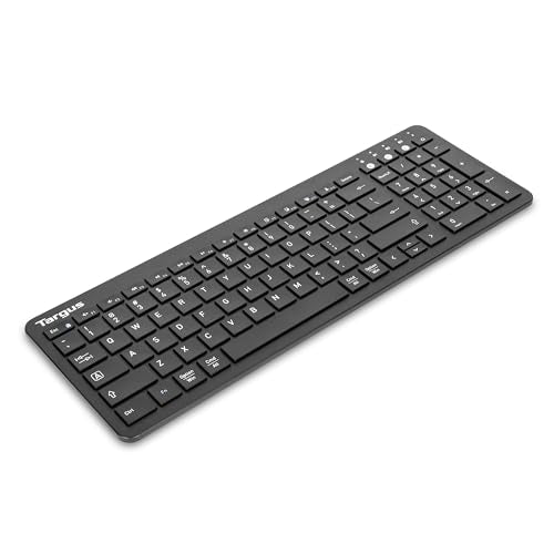 Targus Midsize Multi-Device Bluetooth Keyboard - Compatible with Chrome OS, Windows, macOS, iOS, and Android (AKB863US)