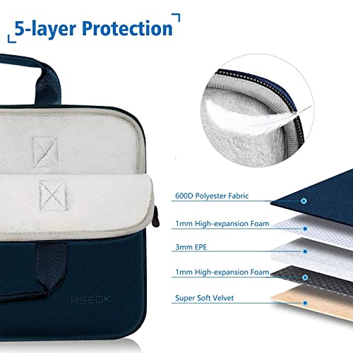 11.6 12.9 13 inch Elastic Laptop Sleeve with Small Case Compatible with 13 inch MacBook Neo Air Pro M5/M4/M3/M2/M1, iPad 13 12.9, XPS 13 and Most 11.6 12.9 13 inch Notebooks Tablets,D02B01 - color: D02b01, size: 11.6"-13"