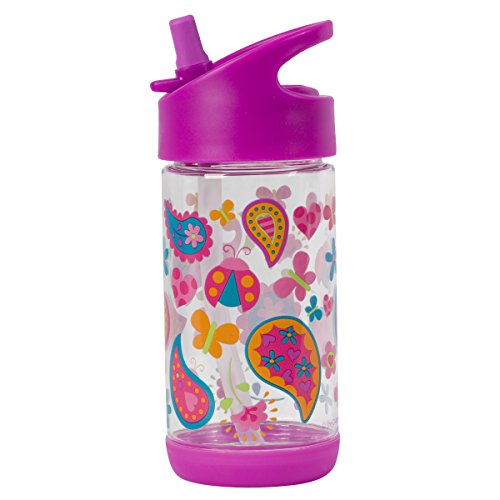 Stephen Joseph Flip Top, Paisley Garden Water Bottle - color: Paisley