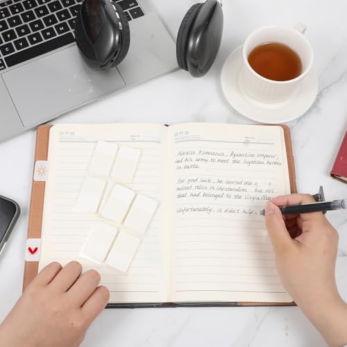 480 Pcs Sticky Index Tabs,Writable File Tab Sticky Tabs for Notebooks,Binders,File Folders,Books(White,1.6 X 1 Inch)