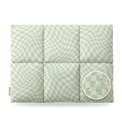 Vandel Puffy Laptop Sleeve 13 inch - 14 inch Waterproof Laptop Sleeve Case, Compatible with 13 inch MacBook Air/Pro 13 / MacBook Pro 14, iPad Pro 12.9, 13.3 in HP Dell, Air Case, Computer Bag Cover - color: t. Grid Green Liquid Checker