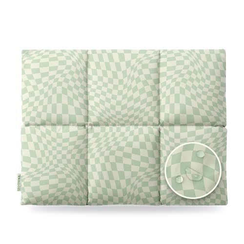 Vandel Puffy Laptop Sleeve 13 inch - 14 inch Waterproof Laptop Sleeve Case, Compatible with 13 inch MacBook Air/Pro 13 / MacBook Pro 14, iPad Pro 12.9, 13.3 in HP Dell, Air Case, Computer Bag Cover - color: t. Grid Green Liquid Checker