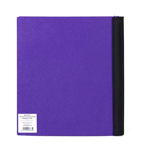 Mintra Office Durable PREMIUM Spiral Notebook, ((Purple, 1 Subject, 8.5in x 11in)), Fabric Covered Coils, No Snags, Removable Adjustable Pocket Dividers, Ruler, Organization, Customizable - color: Purple, size: 1 Subject (8.5in x 11in)