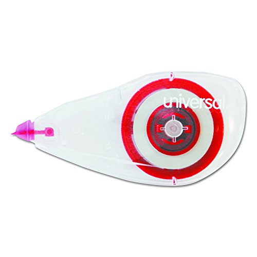 Universal 75611 Correction Tape, Mini Economy, Non-Refillable, 1/4" x 275" (Pack of 10)